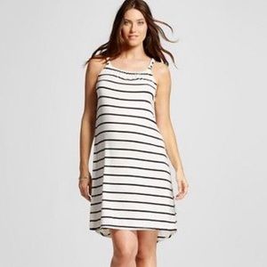 Liz Lange striped maternity dress.